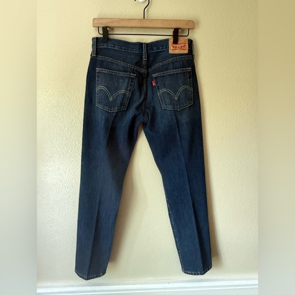 Levi's Dark Blue 501 CT Jeans - Picture 3 of 6